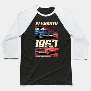 Plymouth GTX 426 Hemi Muscle Car Baseball T-Shirt